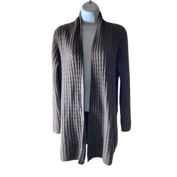 Laundry By Shelly Segal 100% Cashmere Cardigan Sweater Womens Medium Open Front - Picture 1 of 8